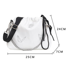 Butterfly Pattern Messenger Bag Chain Shoulder Pouch