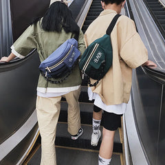 Luminous Chest Bag Couple Chain Waist Bags Men Shoulder Package