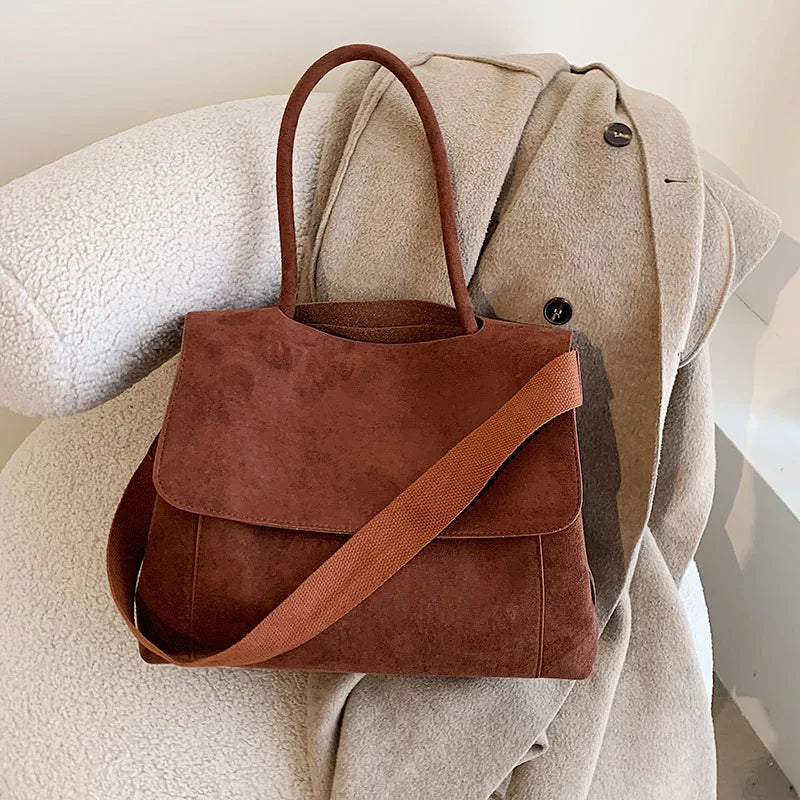 Large Capacity Women Bags suede Leather Crossbody Bags Ladies Shoulder Bag