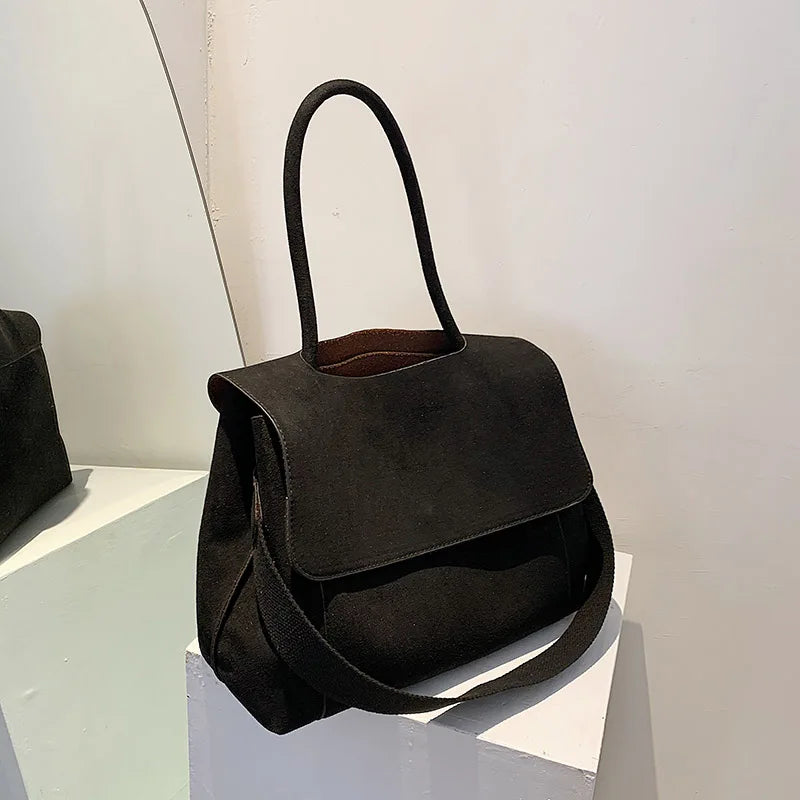 Large Capacity Women Bags suede Leather Crossbody Bags Ladies Shoulder Bag