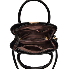 Stone Print Leather Handbag Large Capacity One-shoulder Crossbody Bag