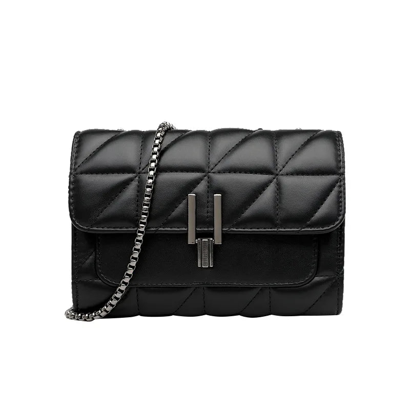 Leather Chain Crossbody Bags For Women Handbags Purses Small Shoulder