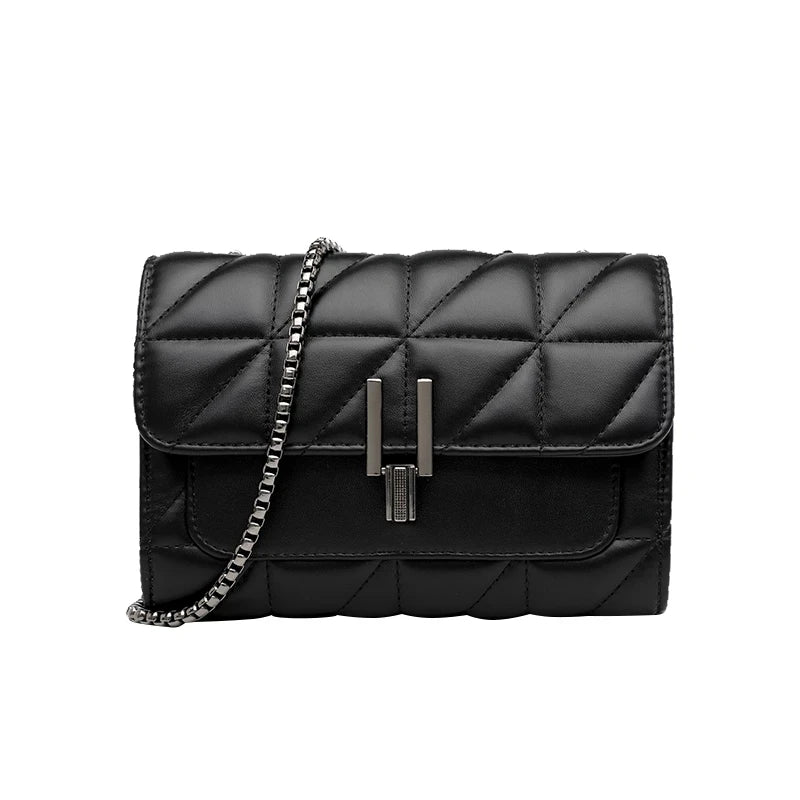 Leather Chain Crossbody Bags For Women Handbags Purses Small Shoulder