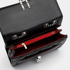 Leather Chain Crossbody Bags For Women Handbags Purses Small Shoulder