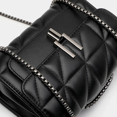 Leather Chain Crossbody Bags For Women Handbags Purses Small Shoulder
