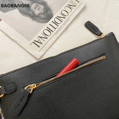 Leather Envelope Clutch Bag for Women