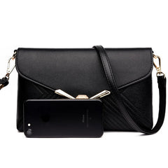 Small Leather Women Bag Crossbody Messenger Shoulder Bag Flap Bag Purse