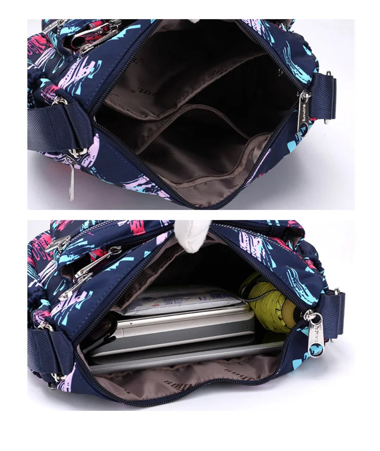 Canvas Shoulder Bag Ladies Waterproof Handbags Female Crossbody Travel