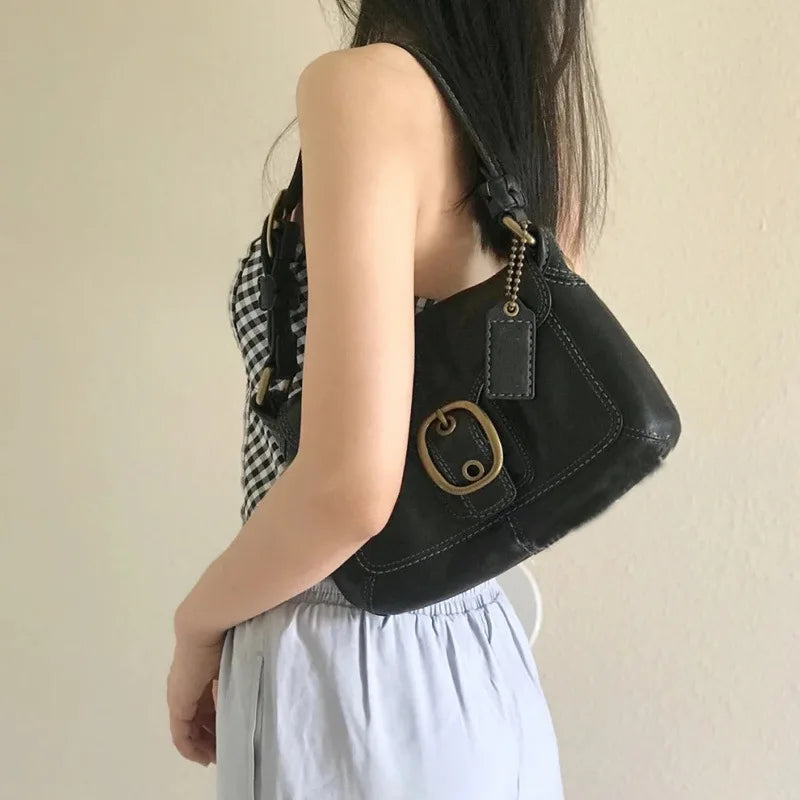 Medieval Vintage Bag Women Retro Small Armpit Antique Bag Adult Girls PU Shoulde