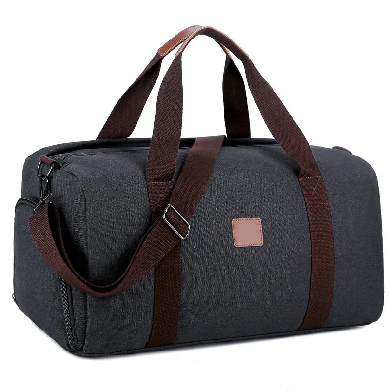 Canvas Travel Duffle Bag Weekend Hand Bag Organizer