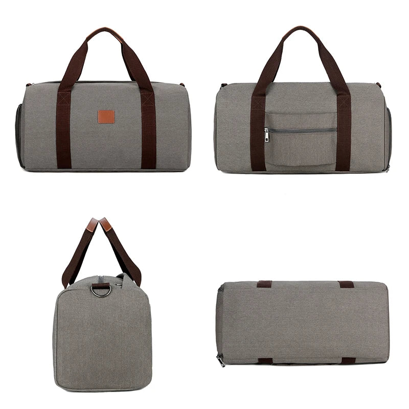 Canvas Travel Duffle Bag Weekend Hand Bag Organizer