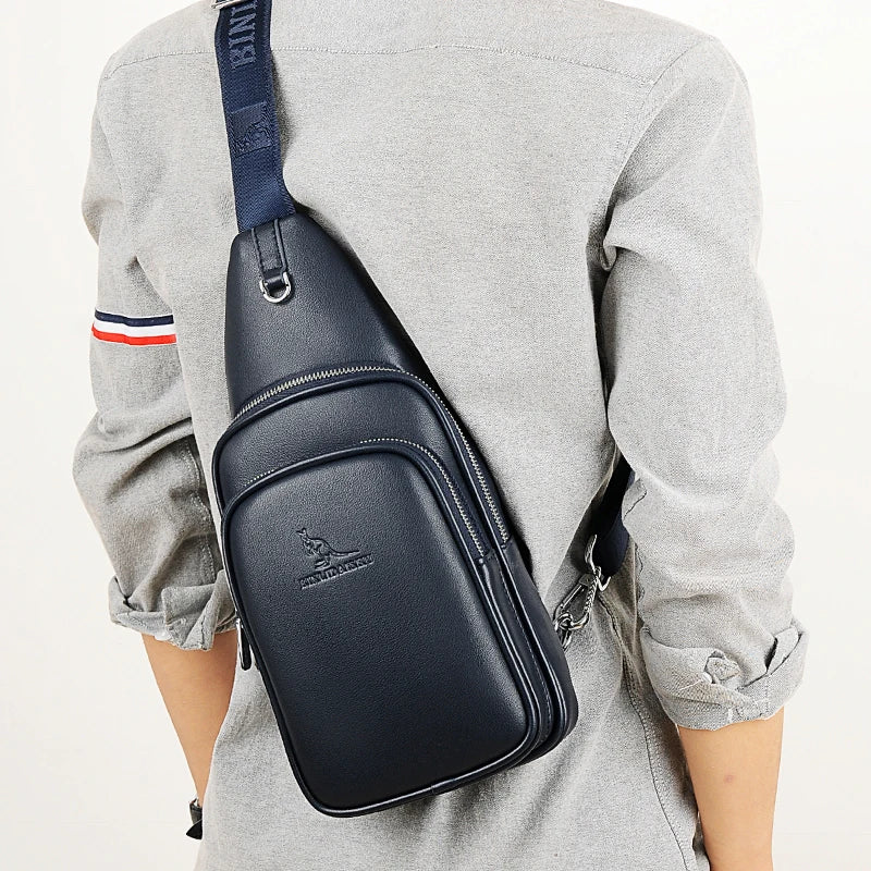 Men Chest Pack Short Trip Crossbody Bag Water Repellent Shoulder Bag