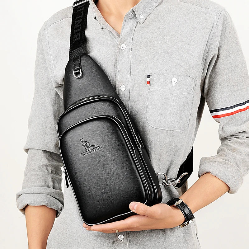 Men Chest Pack Short Trip Crossbody Bag Water Repellent Shoulder Bag