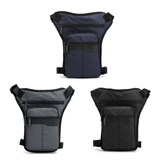 Men Nylon Motorcycle Hip Belt Waist Fanny Pack Riding Travel Shoulder Crossbody