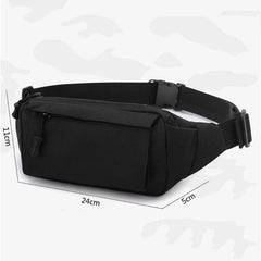 Men's Vintage Fanny Pack Chest Shoulder Bag with 3 Pockets