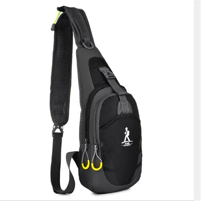 Men Waist Pack Shoulder Bag Crossbody Outdoor Leisure Waterproof Chest Travel Fa