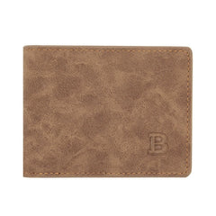 Men Wallets Matte Retro Wallets for Man PU Leather Short Wallet