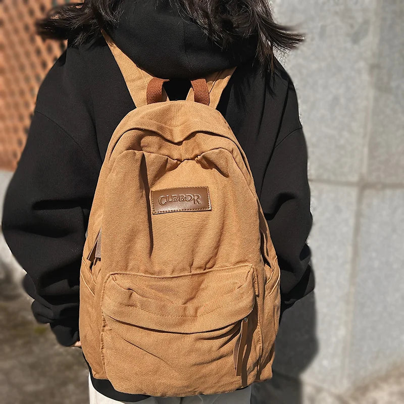 Men Women Laptop Bags Ladies Canvas School Backpack Boy Girl Travel Student Bag