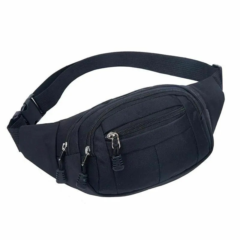 Unisex Casual Travel Bum Bag Fanny Waist Pack Zipped Outdoor Sports Shoulder Bag