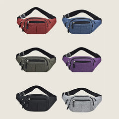 Men Women Waist Bag Casual Fanny Pack Purse Large Phone Belt Bag Pouch