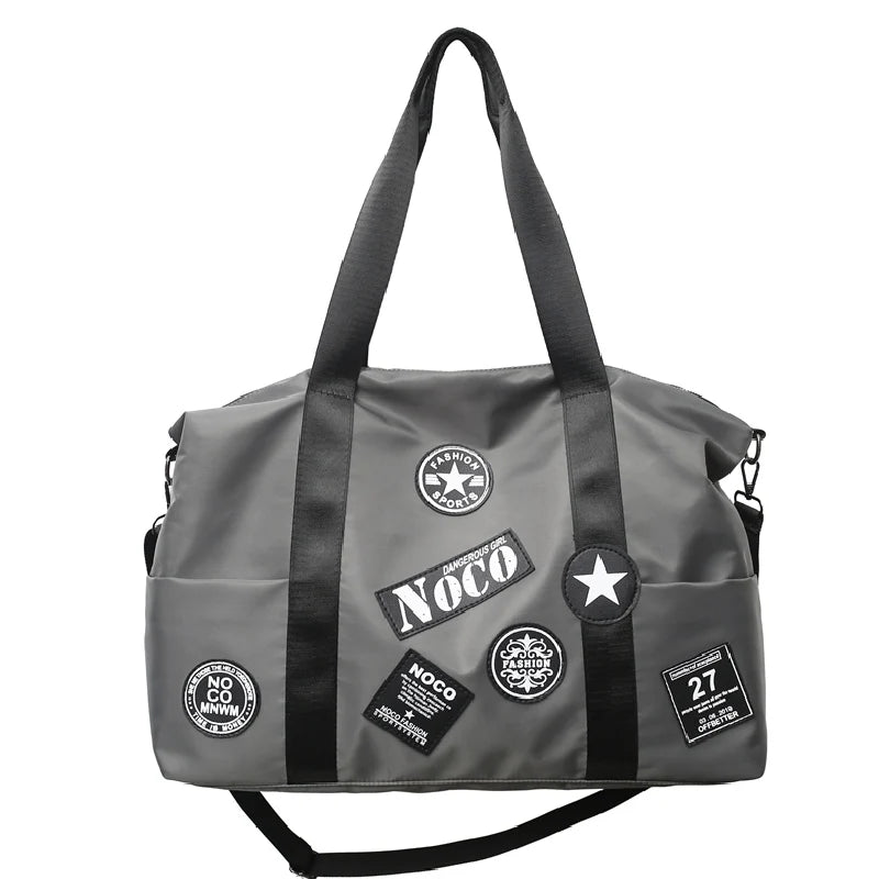 Men's Nylon Travel Duffel Large Capacity Weekend Handbag