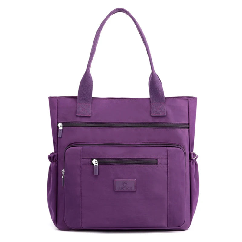 Nylon Shoulder Bag Women's Tote Shopping Bag