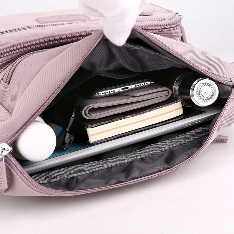 Nylon Shoulder Bag Women's Crossbody Purse