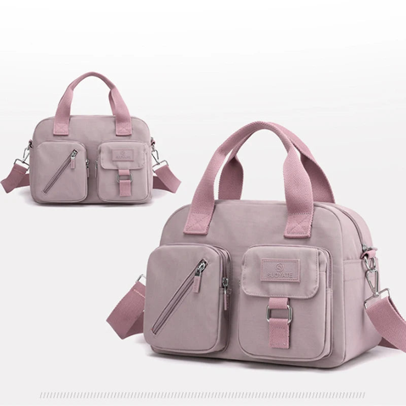 Nylon Messenger Bag Women's Large Shoulder Handbag Tote