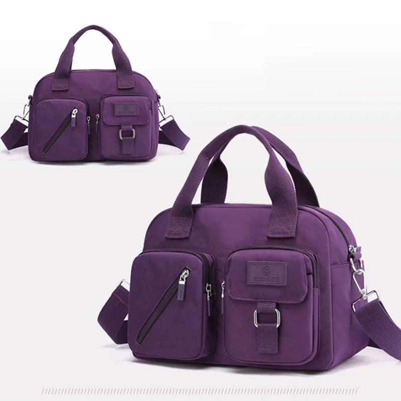 Nylon Messenger Bag Women's Large Shoulder Handbag Tote