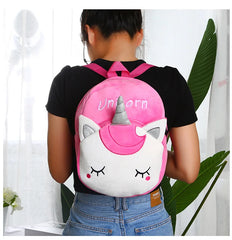 Kids Unicorn Print Backpack Small Bag for School