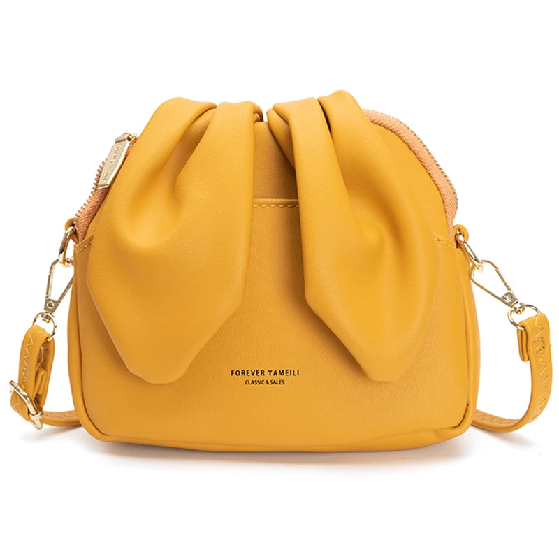 Mini Rabbit Ear Bucket Bag Single Shoulder Handbag for Girls