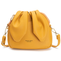 Mini Rabbit Ear Bucket Bag Single Shoulder Handbag for Girls