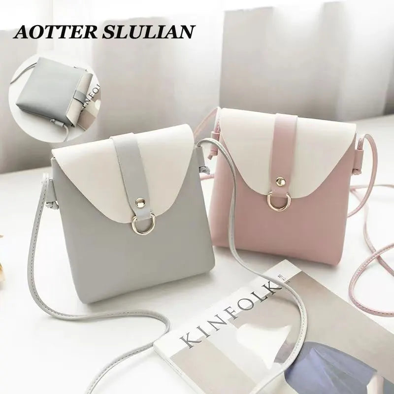 Mini PU Leather Crossbody Bag Small Shoulder Clutch Messenger Purse Handba