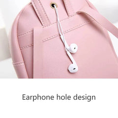 Mini Women Backpack Shoulder Bag Girl Bookbags Multifunction School Bag