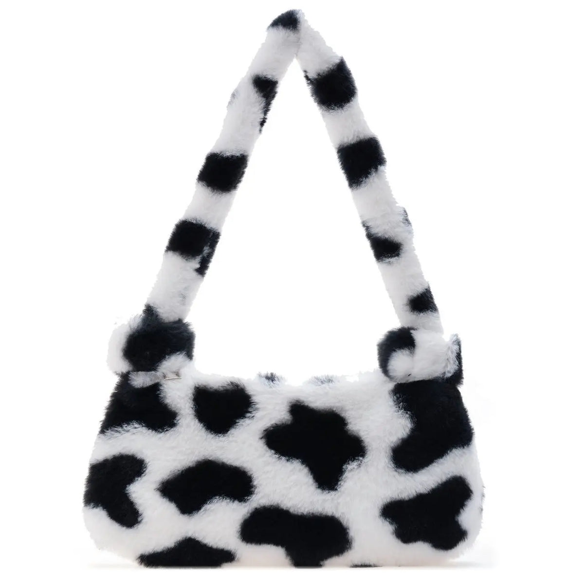 Winter Plush Handbag Animal Pattern Small Tote Bags For Women
