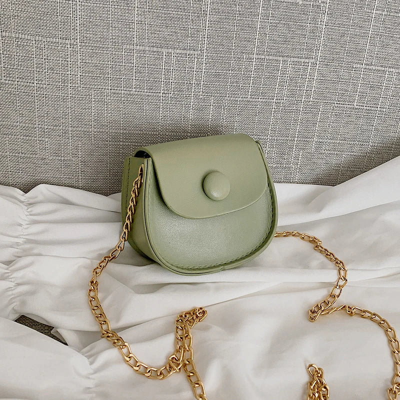 Mini Shoulder Bags Women's Mini Saddles Pu Leather Crossbody Bag