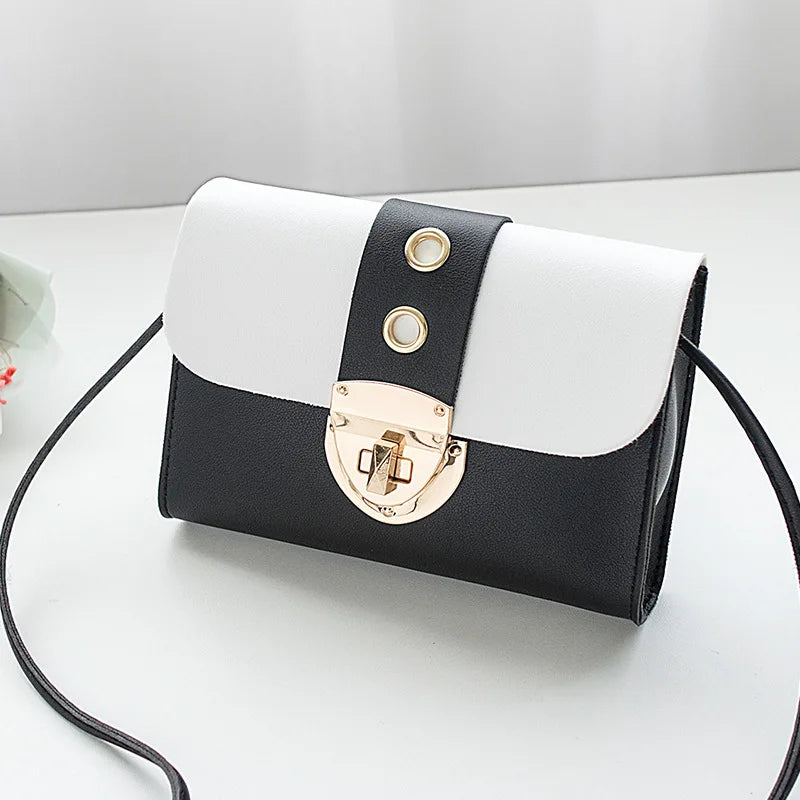 Mini Square PU Women's Shoulder Bag Crossbody Handbag Buckle Ladies Bag