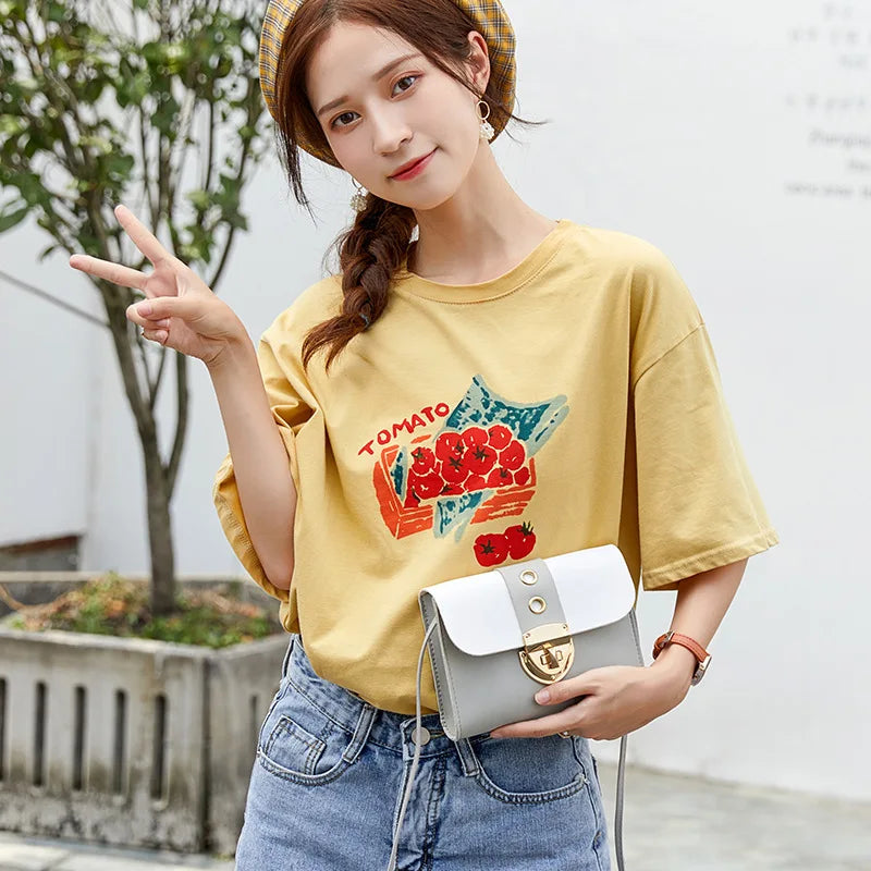Mini Square PU Women's Shoulder Bag Crossbody Handbag Buckle Ladies Bag