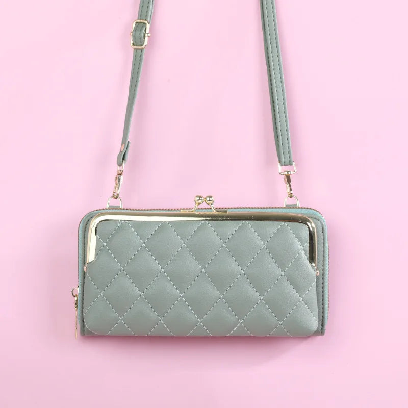 Women's Embroidered Mobile Phone Bag Shoulder Crossbody Handbag