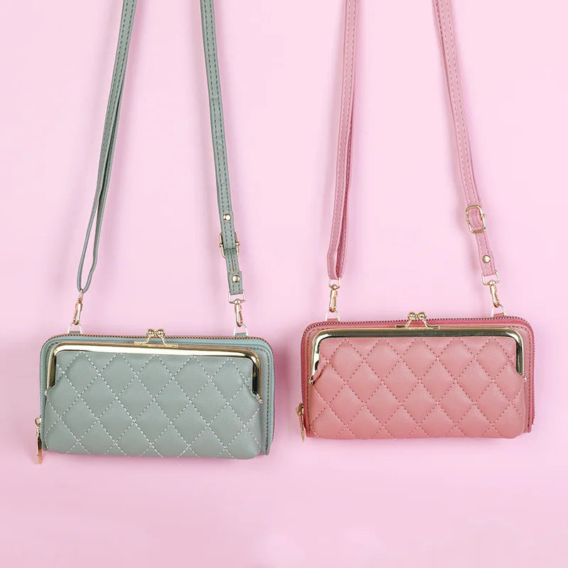 Women's Embroidered Mobile Phone Bag Shoulder Crossbody Handbag