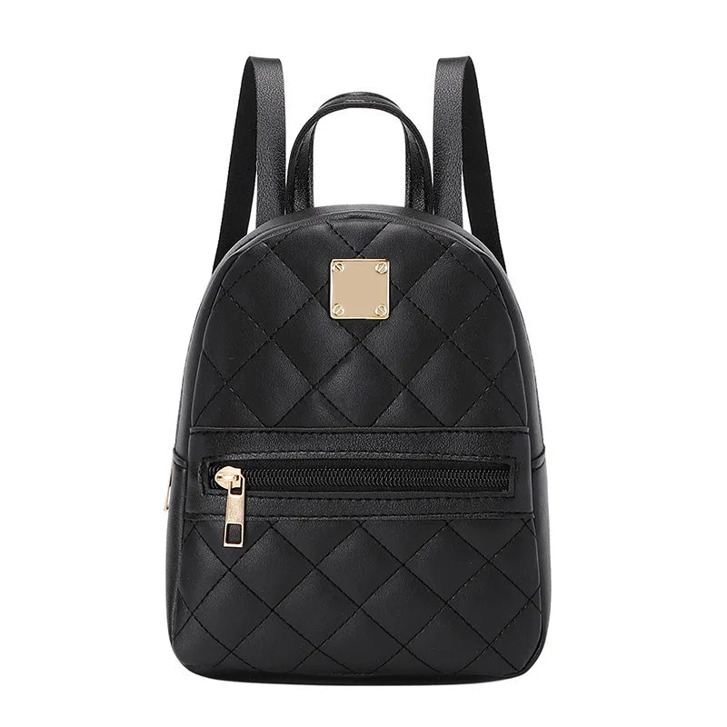 Multi-function Women Mini Backpack PU Leather Small Backpack