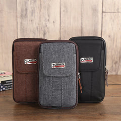 Men's Canvas Fanny Waist Bag Phone Purse Pocket