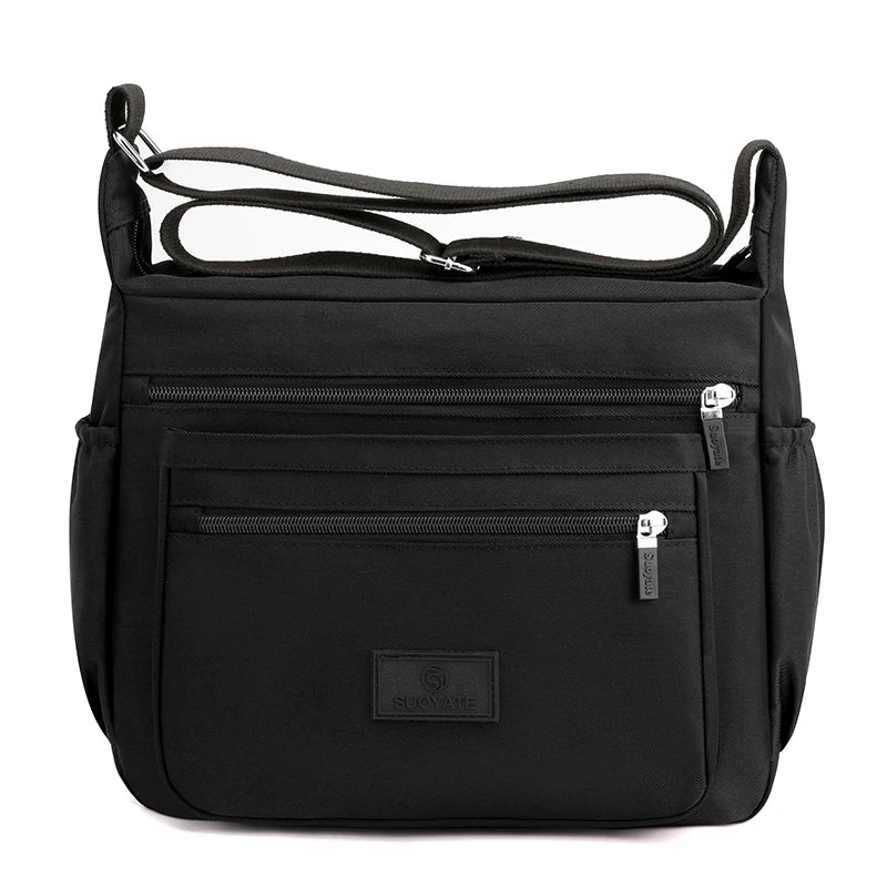 Multi-Pocket Women's Shoulder Bag Durable Messenger Bag