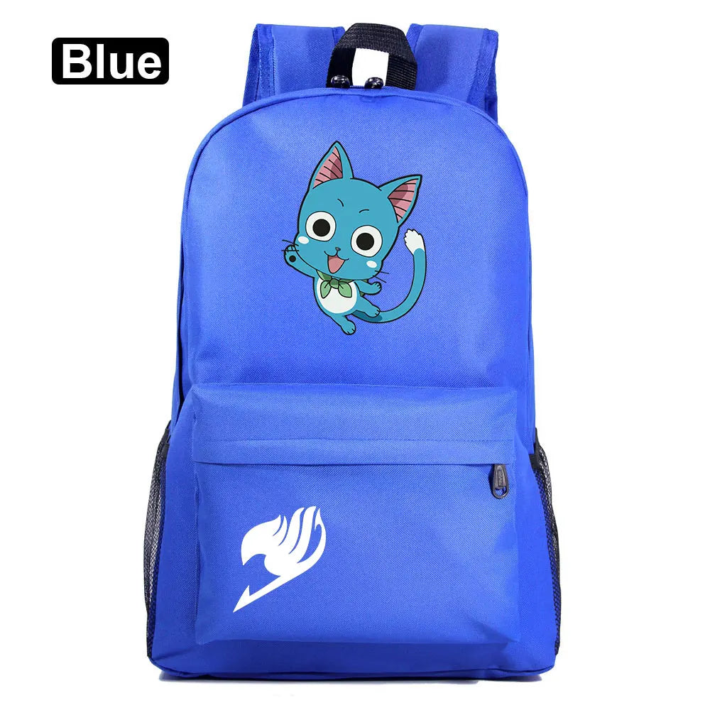 Anime Fairy Tail Boy Girl School Bag Teen Backpack