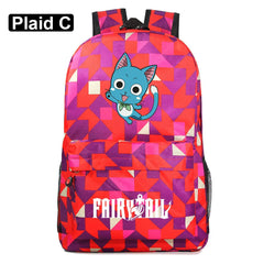 Anime Fairy Tail Boy Girl School Bag Teen Backpack