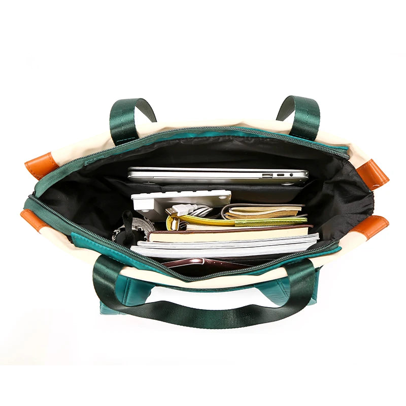 Multifunction Panelled Backpack Large Capacity School Bag