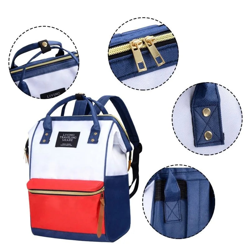 Large Capacity Nappy Bag Mummy Baby Waterproof Backpack