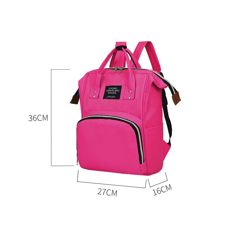 Mummy Maternity Nappy Bag Large Capacity Baby Care Bag Mom Backpack