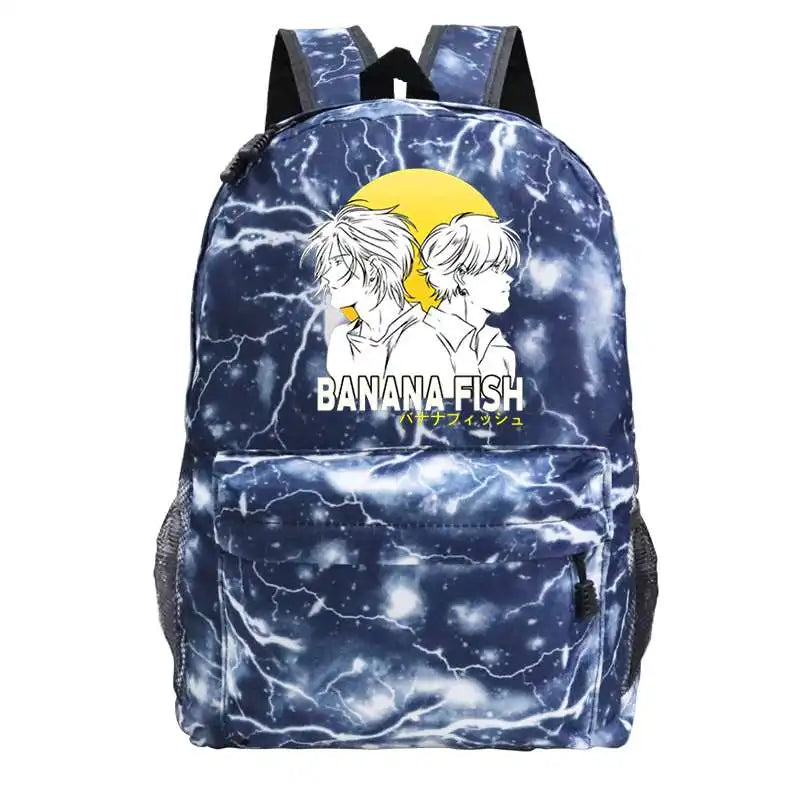 Banana Fish Waterproof Anime Women Backpack