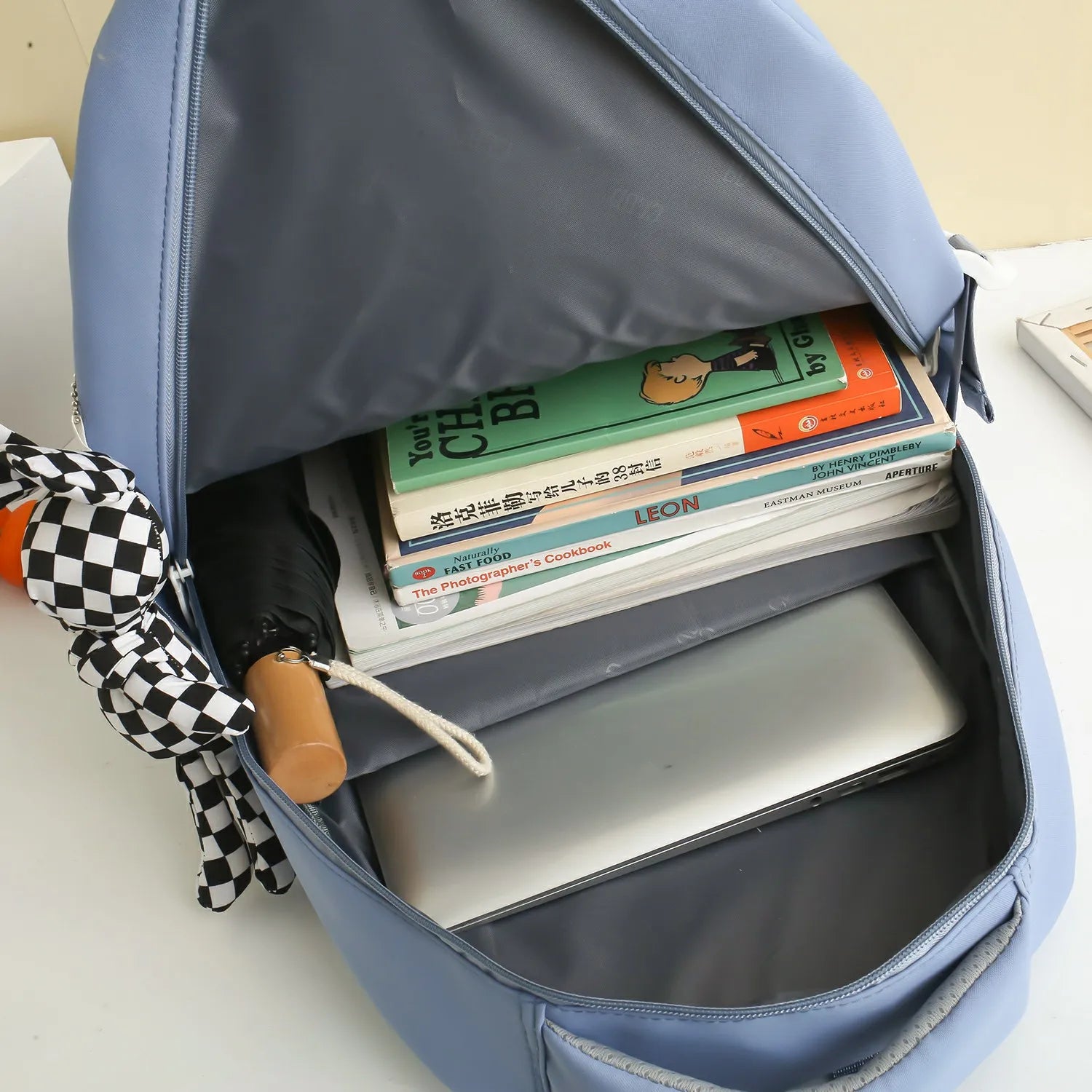 Waterproof Nylon Women Backpack for Girls School Bag